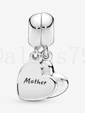Pandora Mother & Son Heart Split Dangle Charm